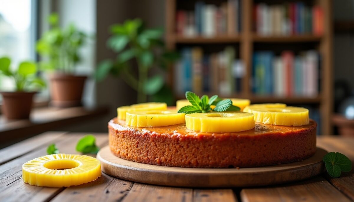 Délicieux gâteau moelleux à l'ananas : une recette rapide et savoureuse pour tous les gourmands
