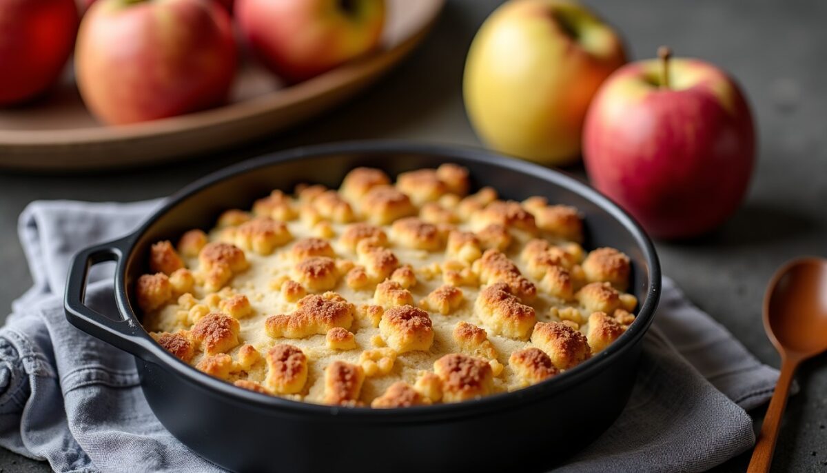 Délicieux crumble aux pommes : la recette facile et rapide pour régaler toute la famille